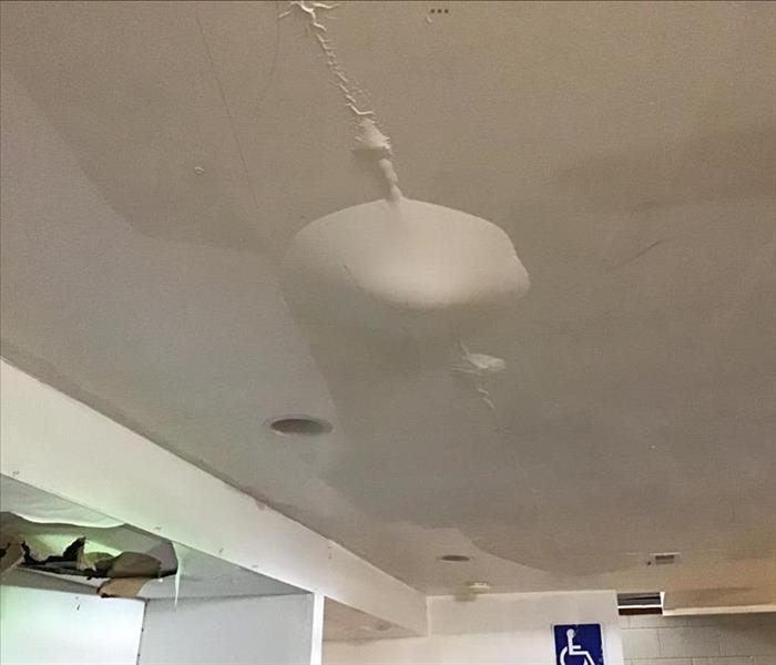 Water bubble on ceiling