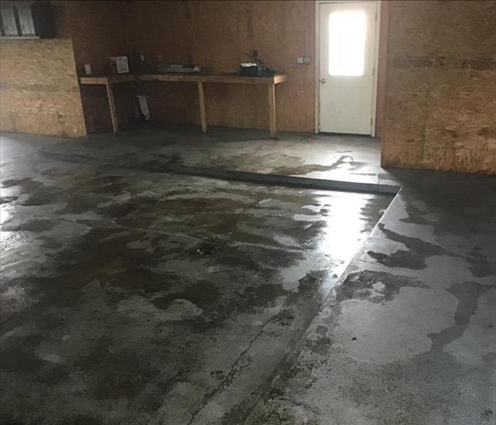 Garage after SERVPRO cleaning